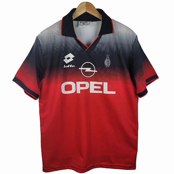 AC Milan maglia da calcio retrò vintage replica uniforme da calcio da uomo, abbigliamento sportivo, maglia da calcio 1996-1997